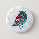 Recherche de oiseau vintage badges Bleu