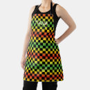 Search for red tartan plaid aprons Green