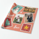 Recherche de timbres papier cadeau Vintage
