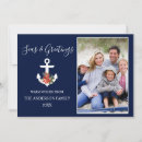 Search for anchor christmas cards Navy blue and white