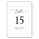 Search for classic wedding table cards Black and white