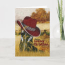 Search for cowboy hat christmas cards Western
