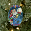 Search for rooftops ornaments Santa claus