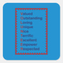 Search for valued stickers Respect