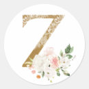 Recherche de z monogram stickers Floral