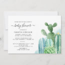 Search for succulent plants baby shower invitations Watercolor