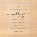 Search for gold acrylic wedding invitations Simple