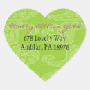 Search for new address stickers Green