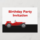 Recherche de véhicule invitations Voiture de course