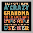 Search for funny grandma posters Typography