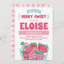 Recherche de berry sweet birthday invitations Fête des fraises