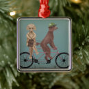 Search for tandem bicycle ornaments Funny dogs