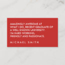 Search for keep in touch business cards Graduate