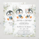 Search for penguin gender reveal invitations Watercolor