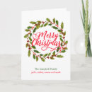 Search for holly wreath christmas cards Greenery