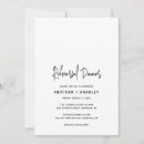 Search for black white rehearsal dinner invitations Elegant