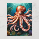 Recherche de mer profonde cartes postales Tentacules
