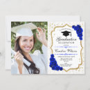 Search for blue and gold graduation invitations Tassel