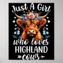 Search for highland cow posters Girl