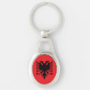 Search for albanian flag keychains Red