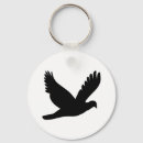 Search for bird silhouette keychains Dove