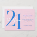 Search for pink and blue birthday invitations Simple