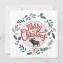 Search for leaf christmas cards Red