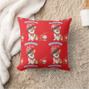 Search for corgi christmas pillows Cute