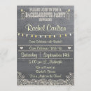 Search for lace bachelorette party invitations Rustic