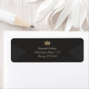 Search for royal crown return address labels Gold