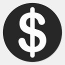 Recherche de dollars autocollants Blanc