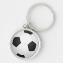 Search for soccer game keychains Black and white