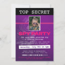 Recherche de agent secret invitations Détective