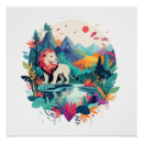 Recherche de peinture de lion posters Félin