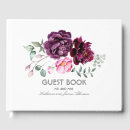 Search for plum wedding guest books Burgundy
