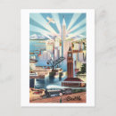 Search for seattle skyline posters Vintage