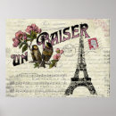 Recherche de amour vintage posters Tour eiffel