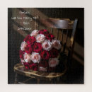 Recherche de bouquet mariage puzzles Roses
