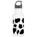 Search for cow print water bottles Black and white