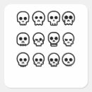 Search for cartoon skull stickers Black