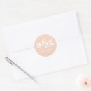 Search for peach monogram stickers Elegant