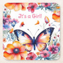 Recherche de papillon bleu dessous de verres Illustration