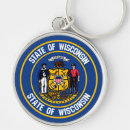 Search for state of wisconsin keychains Flag