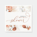 Search for terracotta napkins Pampas grass bridal shower
