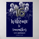 Search for royal blue party posters 16th birthday