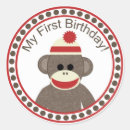 Search for brown monkey stickers Birthday