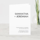 Search for catholic folded wedding programs Black and white