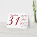 Search for 31st birthday cards Daughter