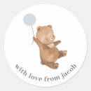 Search for blue bear baby shower stickers Balloon