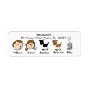 Search for two dogs return address labels Cute